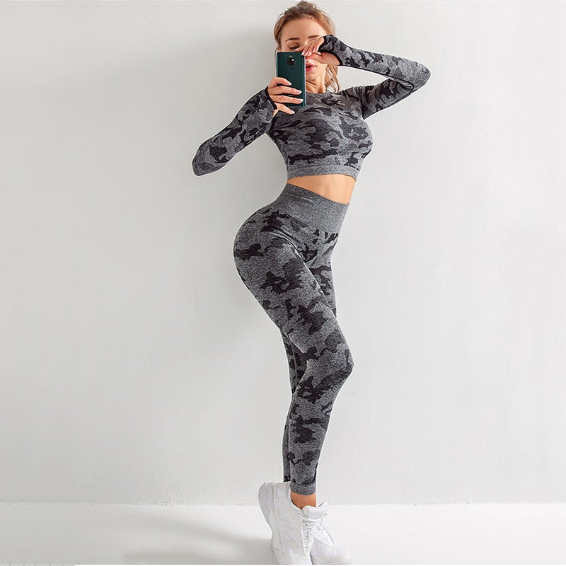 Camouflage Long Sleeve Set - Gymtarget