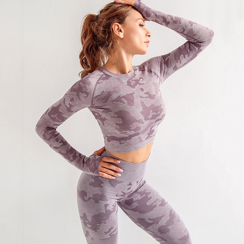 Camouflage Long Sleeve Set - Gymtarget